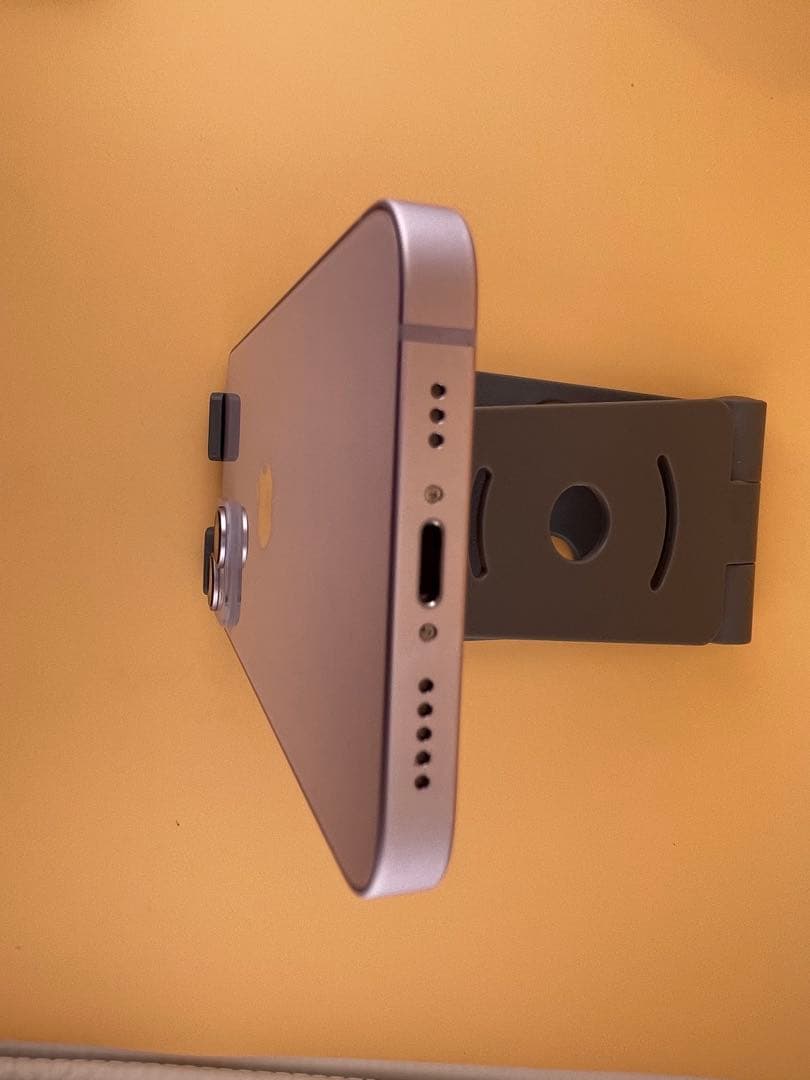 Iphone 14 パープル128gb SIMフリーバッテリー純正92%超美品