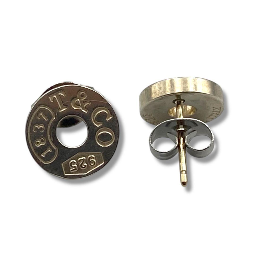 美品 TIFFANY ティファニー ピアス ラウンドサークル 片耳 SV925