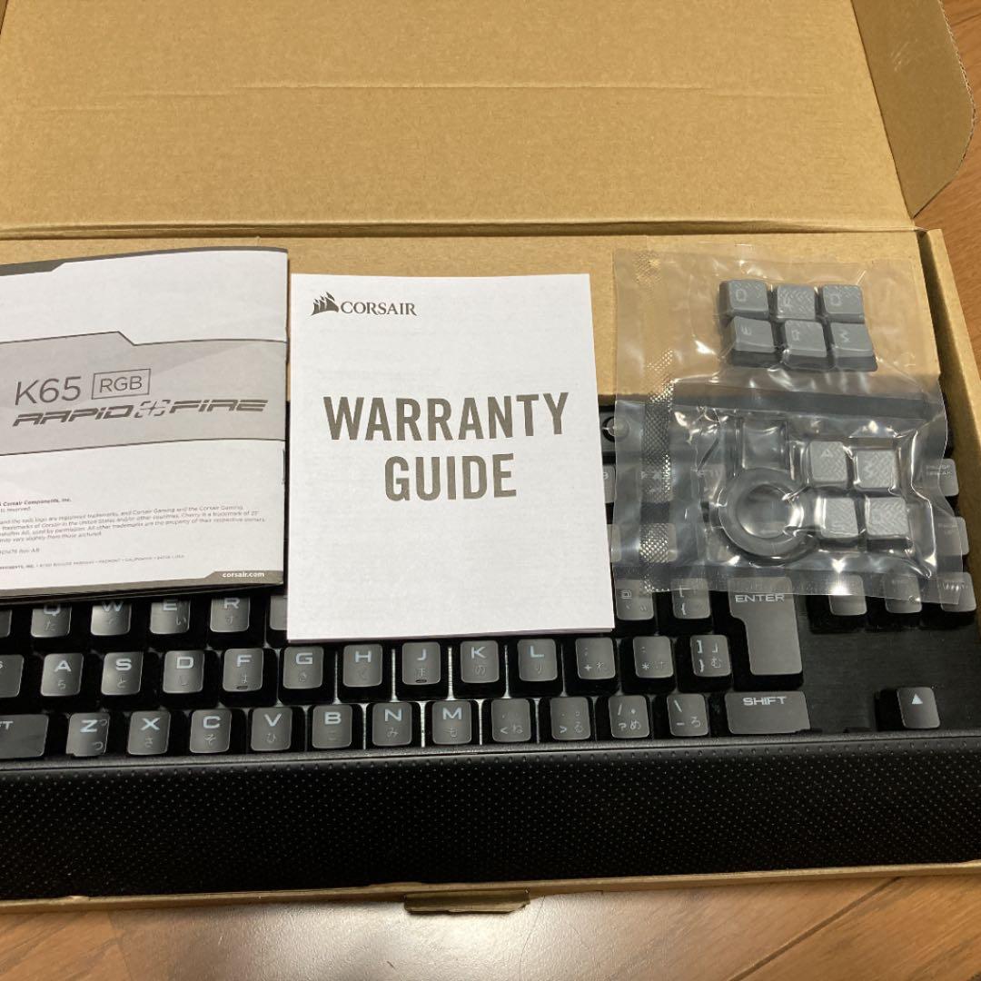 CORSAIR K65 RAPIDFIRE (銀軸)