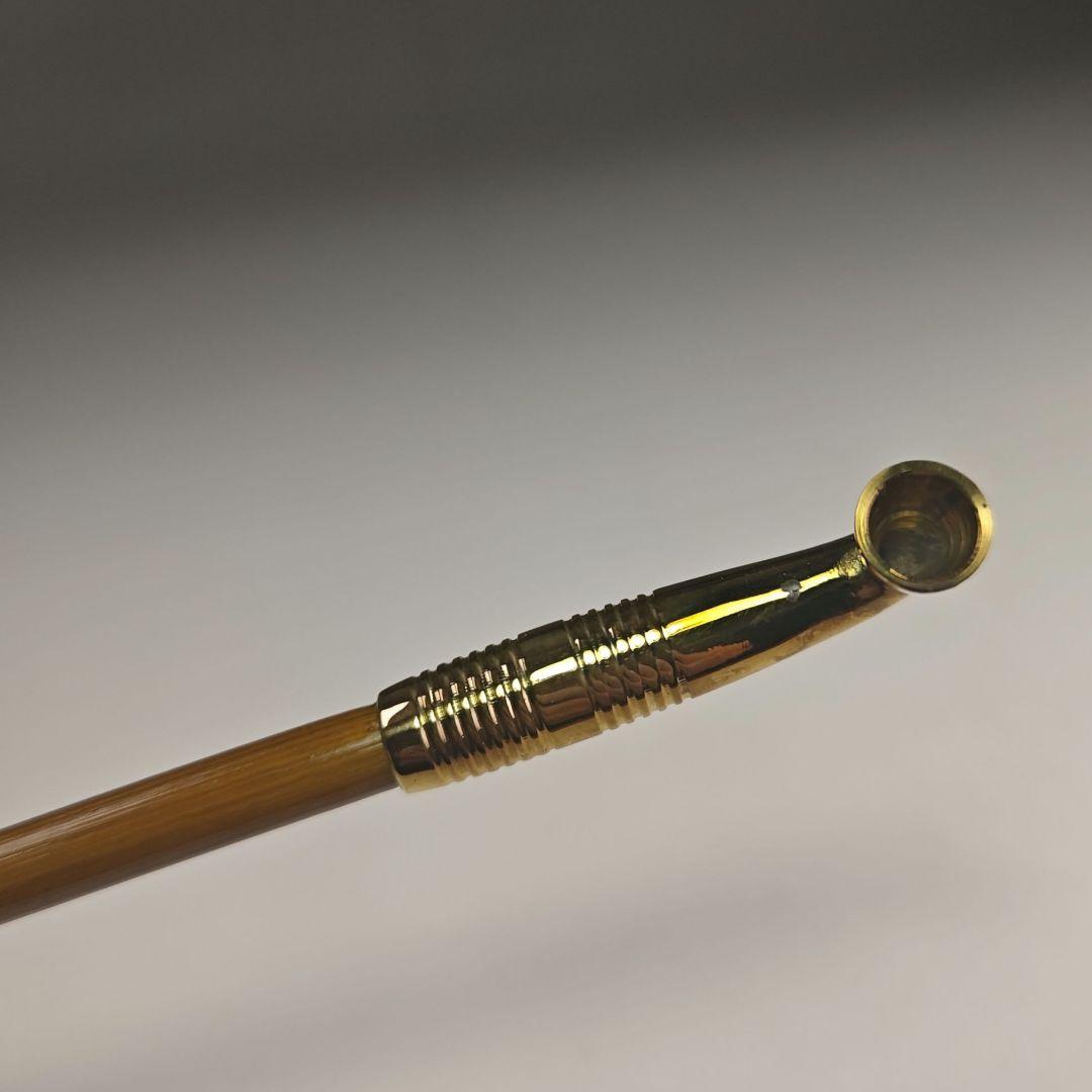ウ307 煙管『金工師　木村清斎作』『吸江斎好　煙管　キセル　真鍮製　共箱』茶道