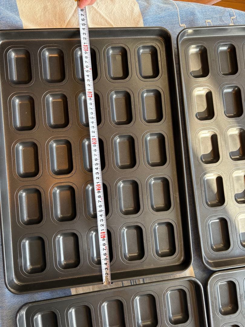 フィナンシェ型 2枚　千代田金属製　焼き菓子型