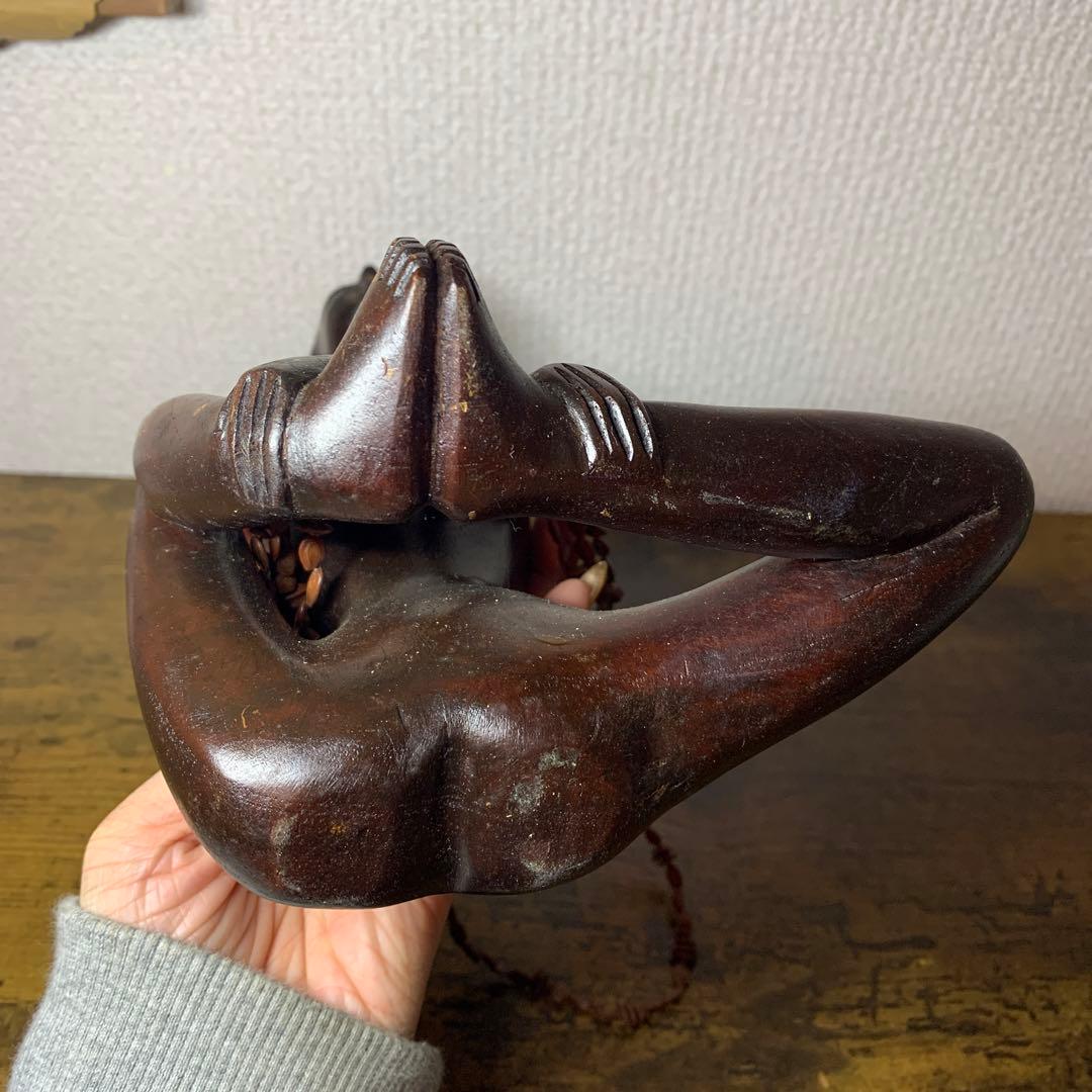 E-4 【希少】アフリカン プリミティブ アート 木彫り彫像 女性像 エスニック