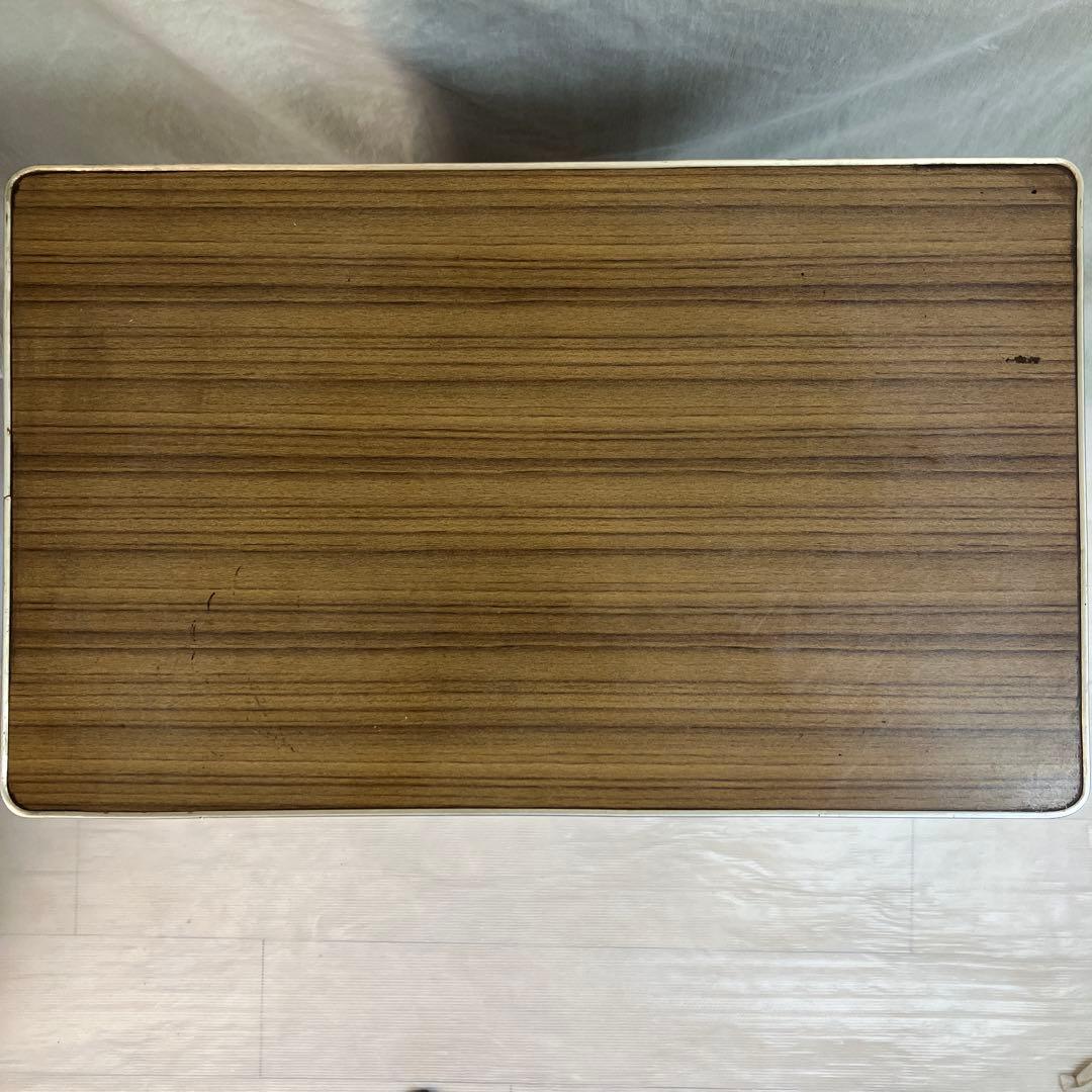 昭和レトロ　ビンテージ　トンボ台　木製木目調　6引き出し　テレビ台　希少