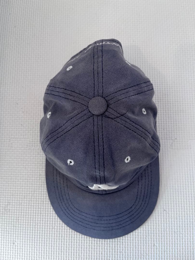 A BATHING APE 初期　Aの刺繍キャップ ネイビー