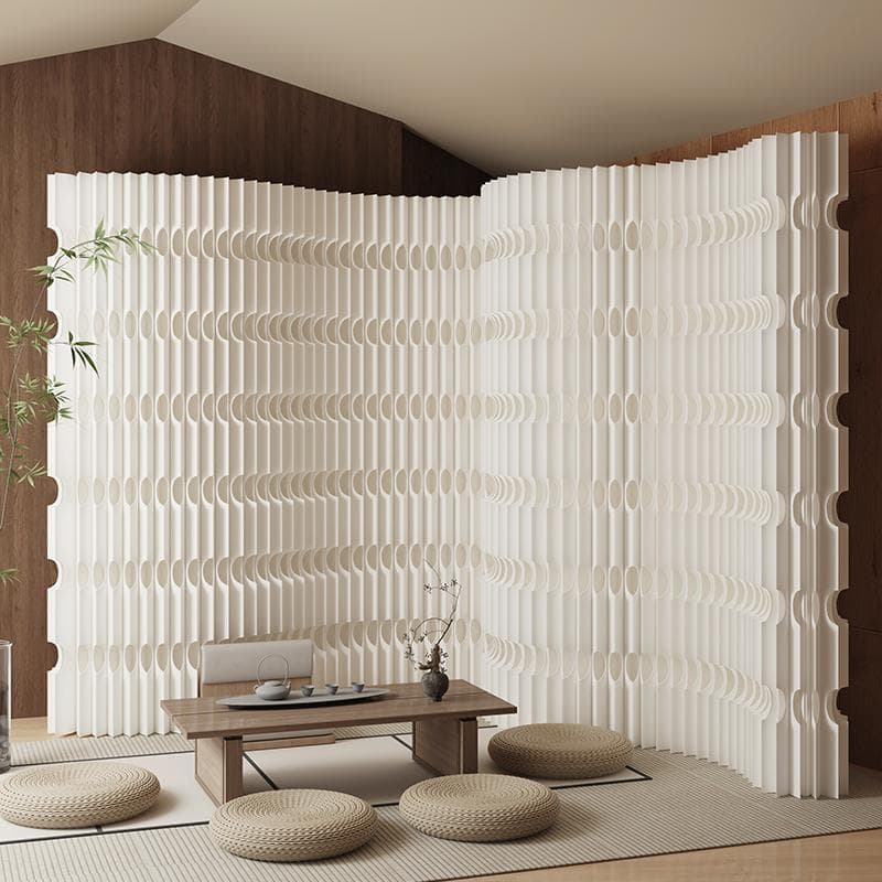 パーテーション間仕切り折り畳み式高さ1.6ｍ長さ3ｍ-4ｍ組立不要ついたて目隠し