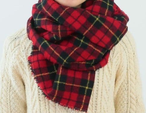 美品オールドマンズテーラーR&D.M.Coタータンチェック　ブランケット 毛布