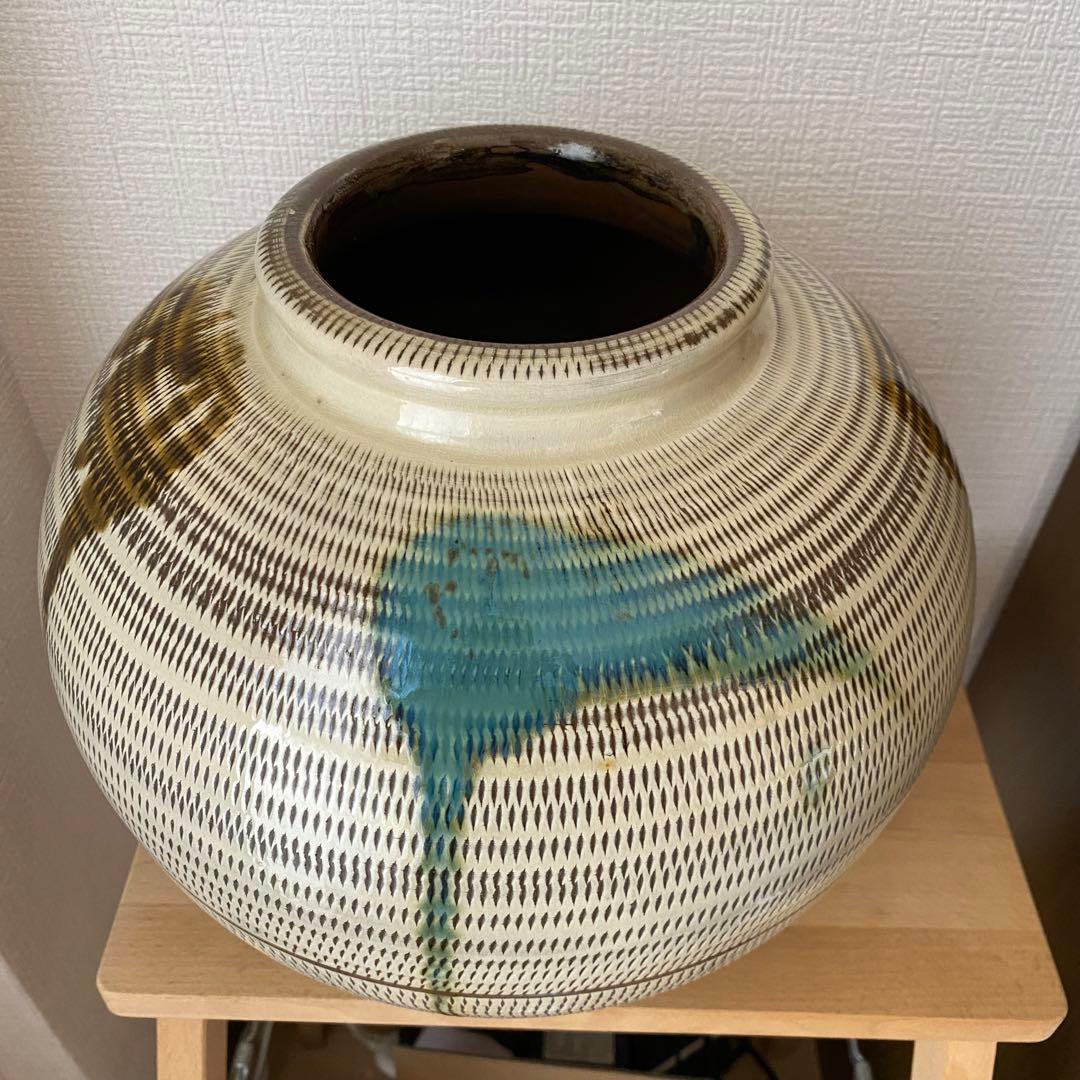 ⚫︎小石原焼　花瓶　工芸品　　　　　　　　リS