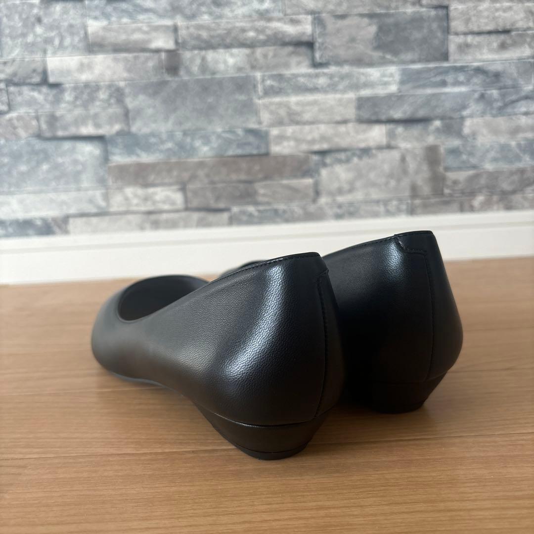 HIMIKO 26.0 希少サイズ　本革　ポインテッドフラットパンプス　新品