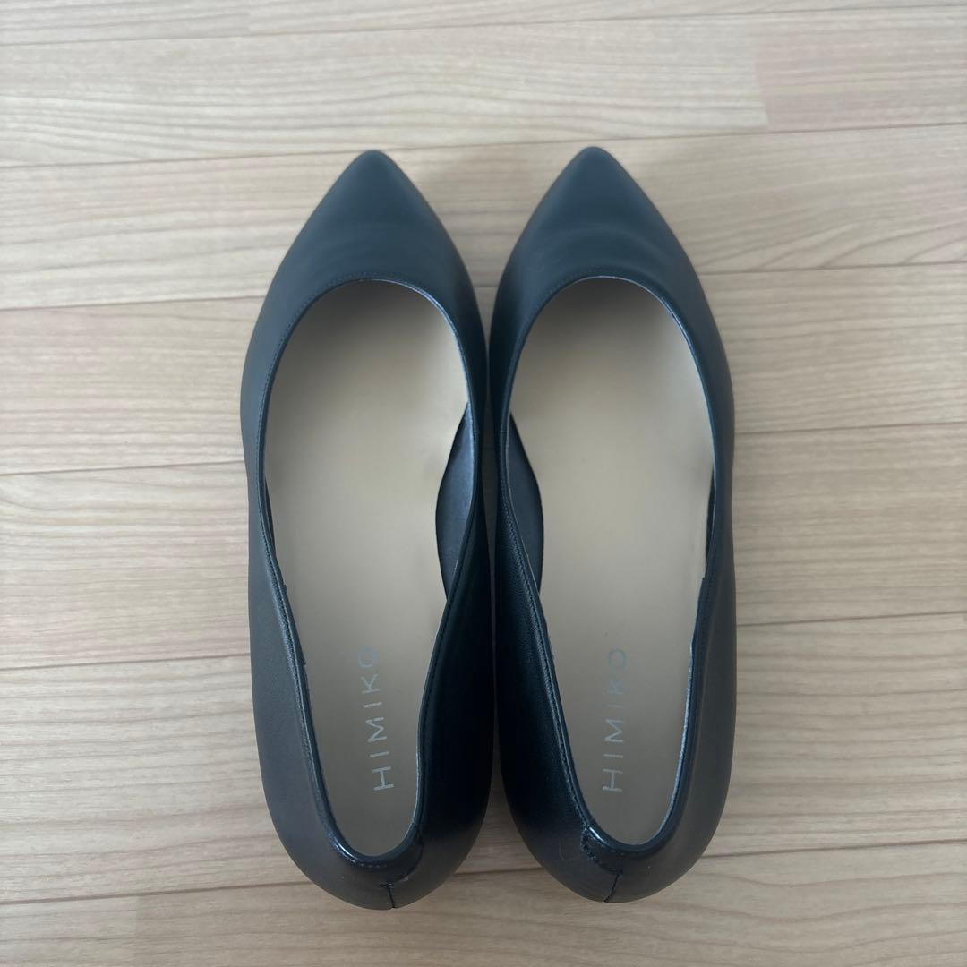 HIMIKO 26.0 希少サイズ　本革　ポインテッドフラットパンプス　新品