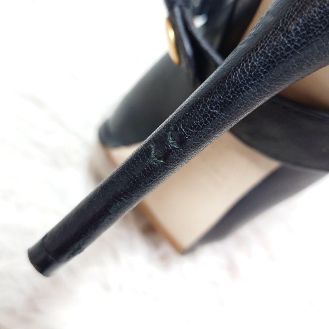 MIUMIU ミュウミュウ イタリア製 レザー ロングブーツ ハイヒール 靴 黒