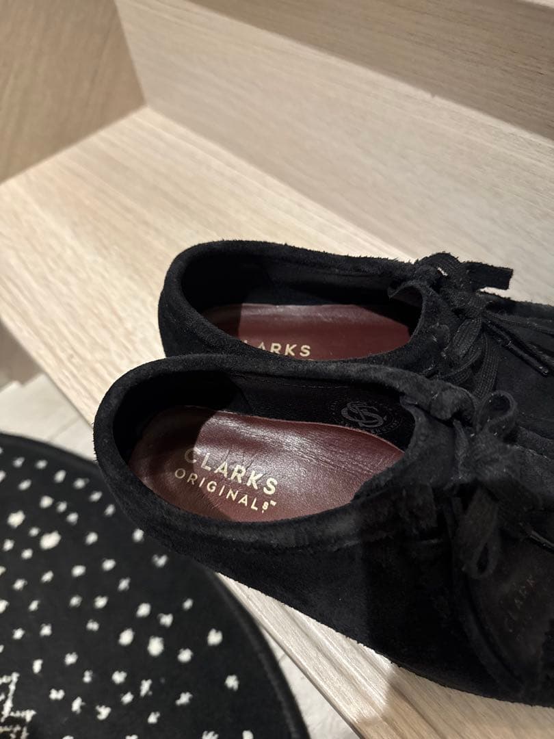Clarks wallabee 23.5/24cm ブラック