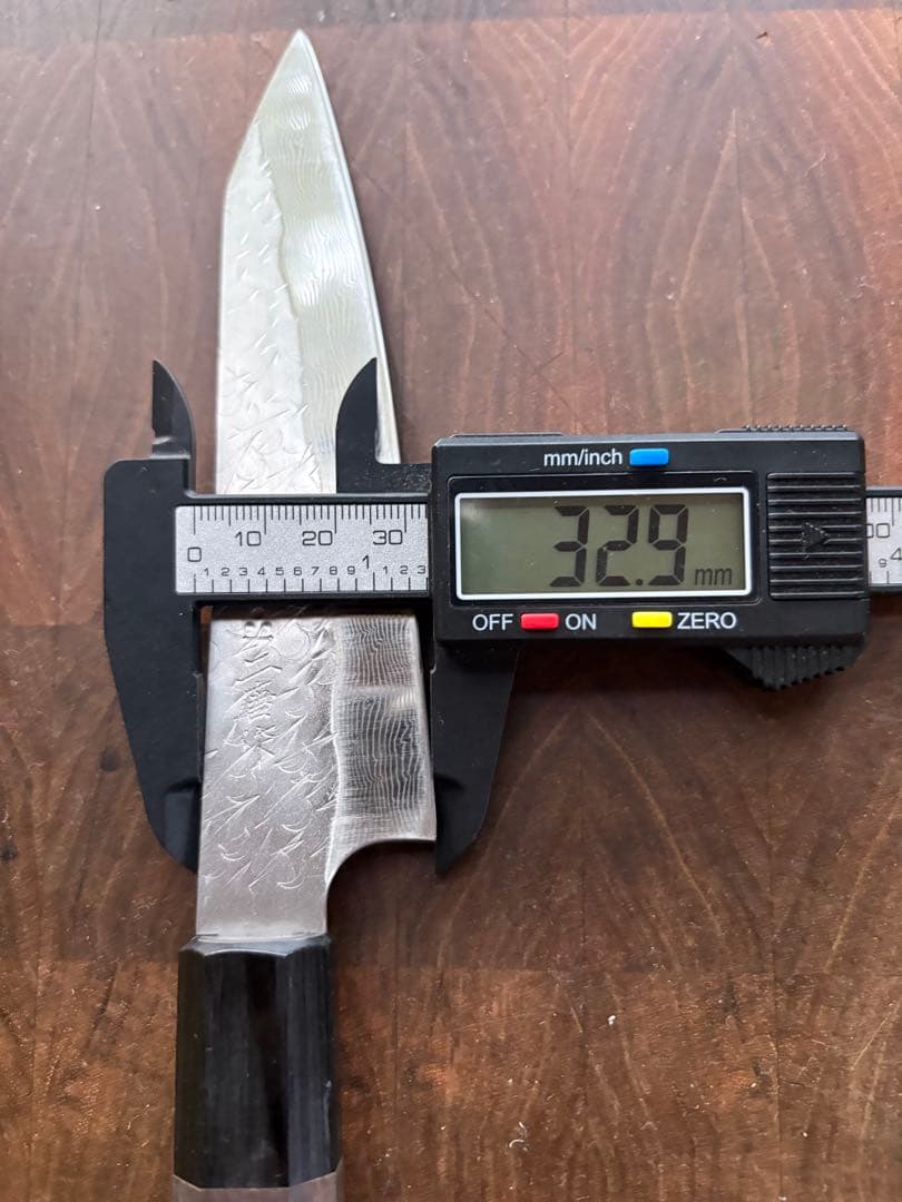 二唐刃物　SPG STRIX 切付　ペティ　150mm 包丁槌目　ダマスカス