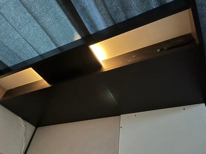 【美品】ニトリ ダブルベッドフレームアザン3 ダークブラウン　マットレス付き