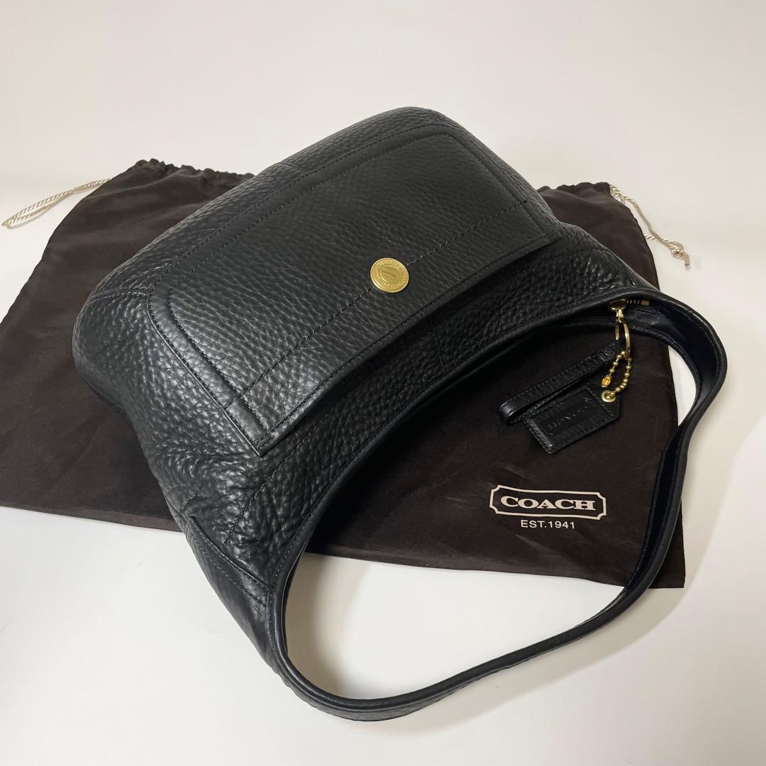 未使用保管品✨️COACH ショルダーバッグ アクセサリーポーチ レザー 黒