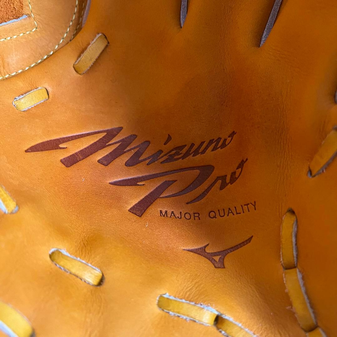 ミズノプロ 一般軟式 グローブ グラブ 投手 ピッチャー用 極美品 刺繍あり