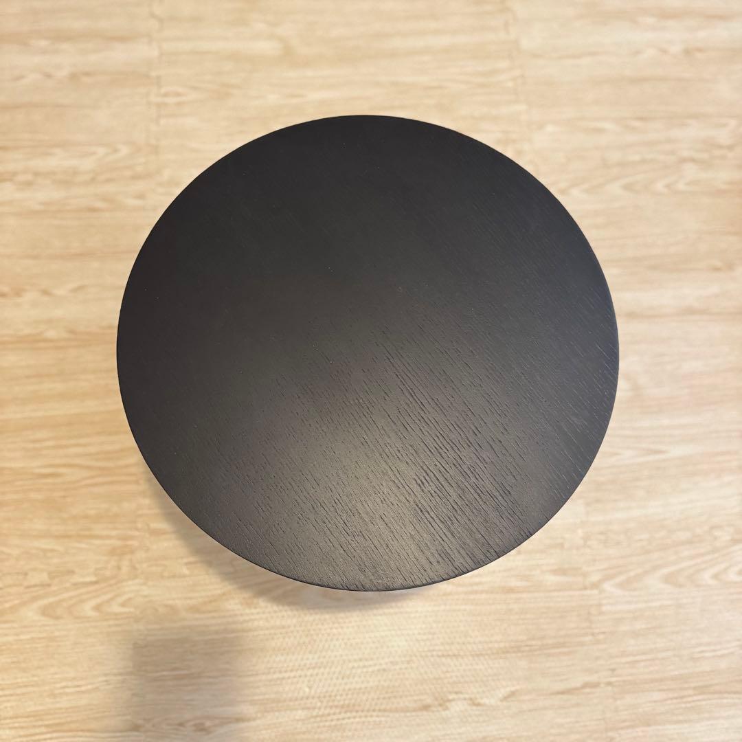 サイドテーブル・ナイトテーブル・ローテーブル SLIT TABLE WOOD ROUND SIDE TABLE