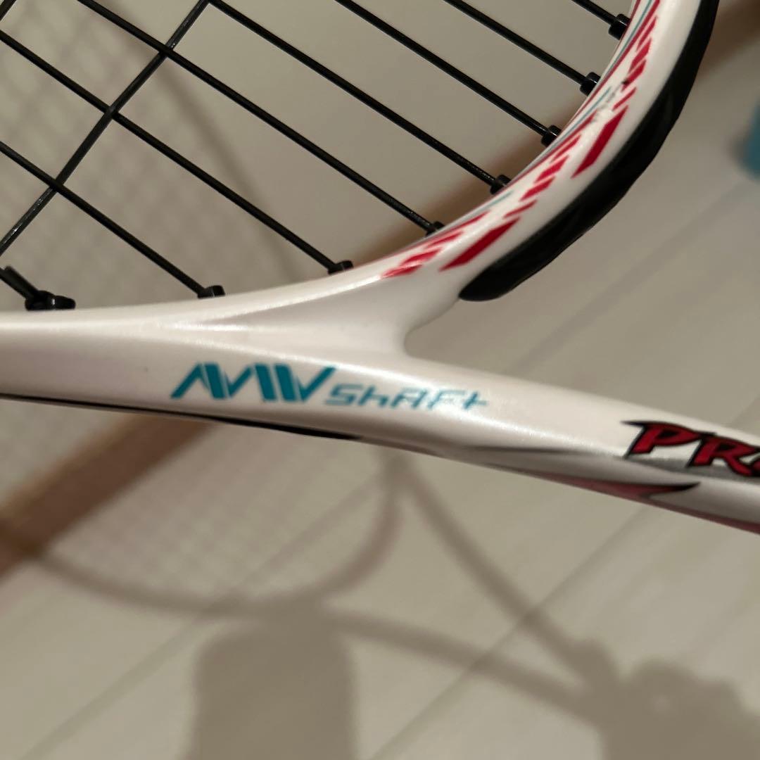 【極美品】ミズノ　スカッドPRO-R 0U 黒/白/赤　ソフトテニスラケット