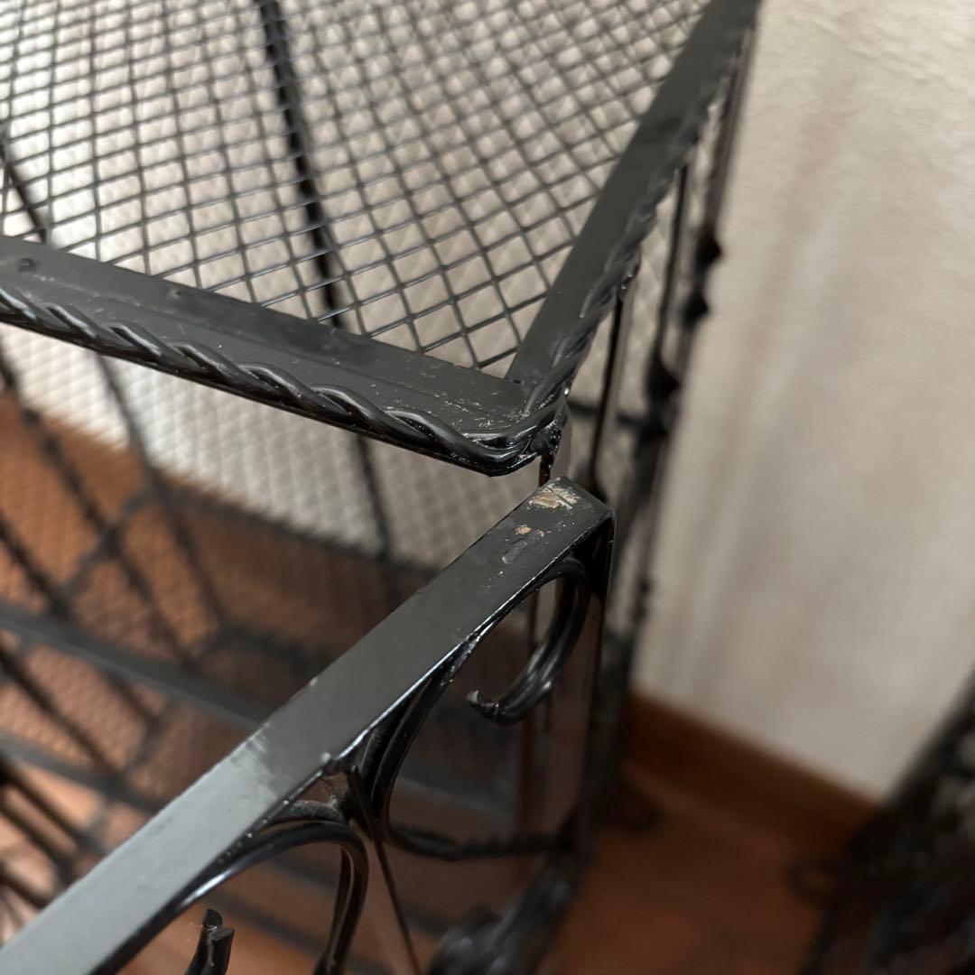 2個セット/アイアンラック/シェルフ/扉付き