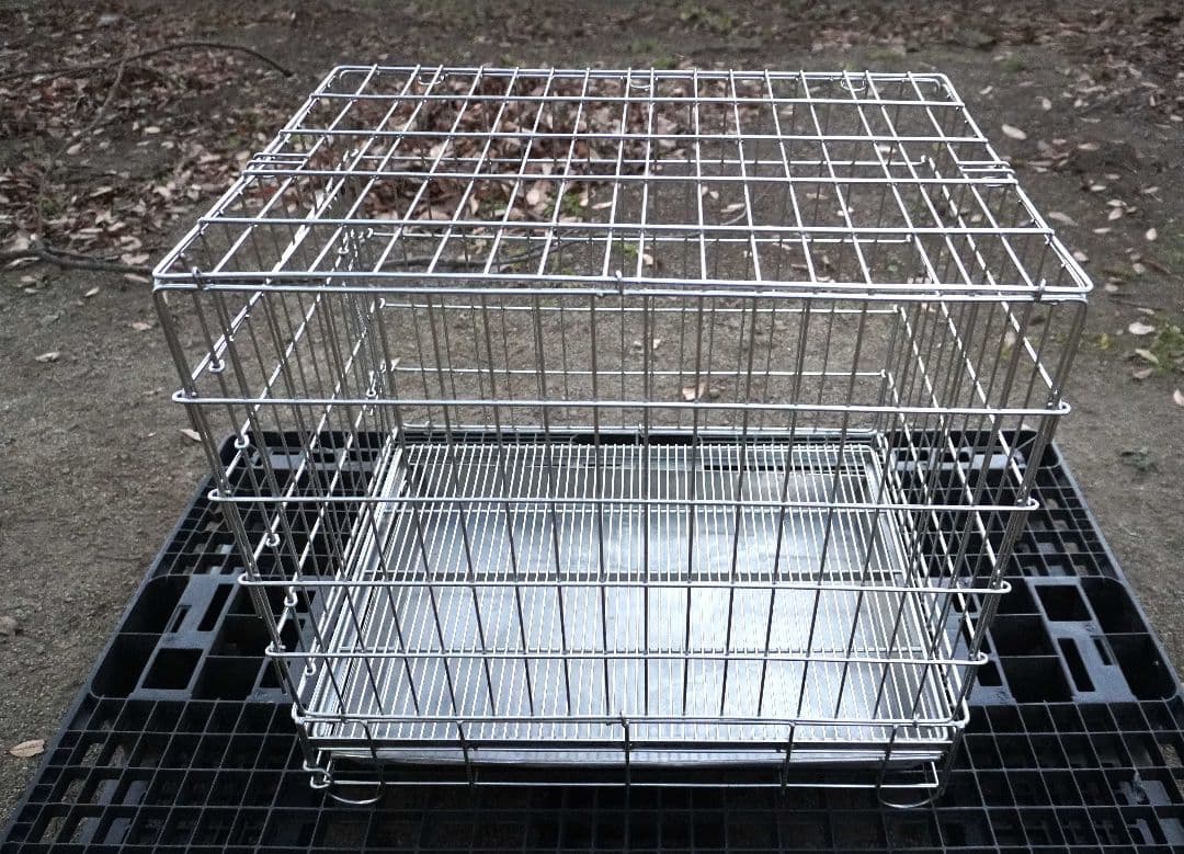 小型犬用 ステンレスケージ ハチコウ Mサイズ フロントオープン