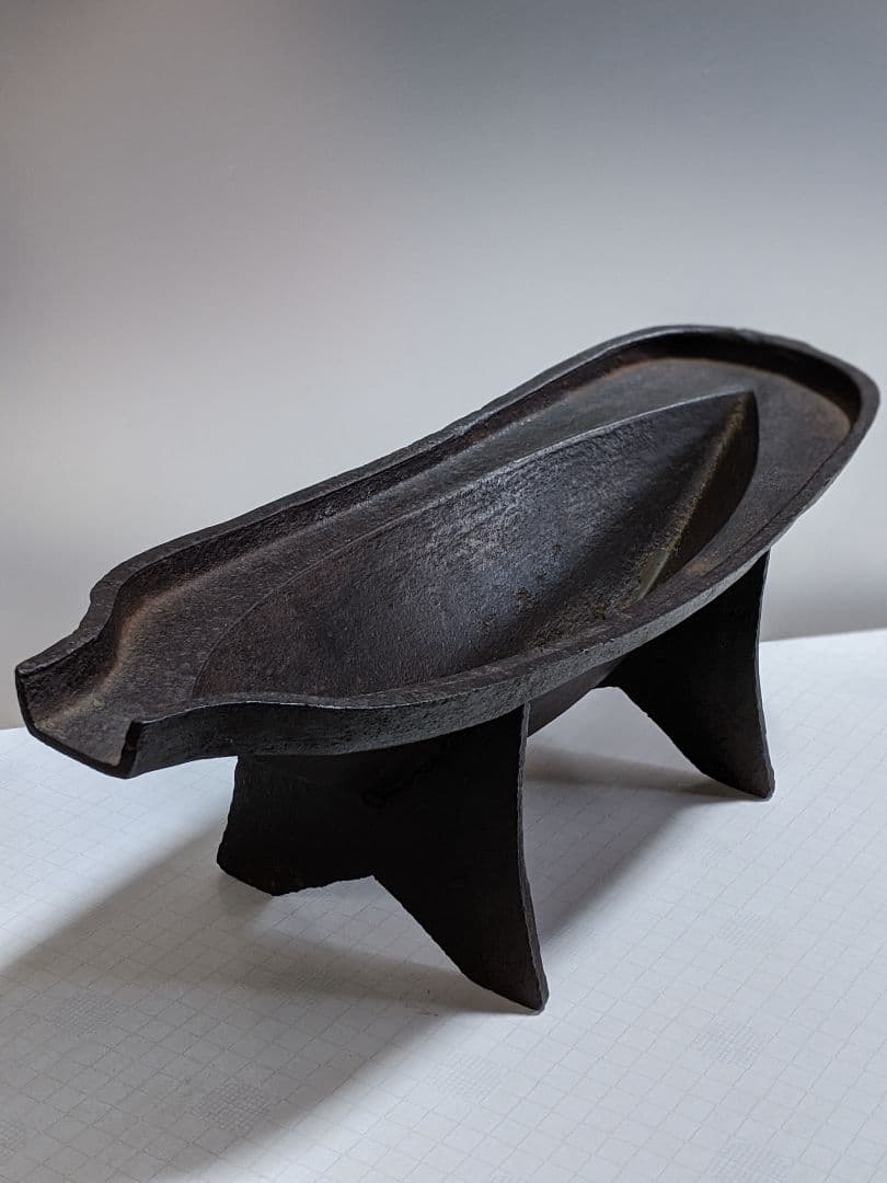 薬研 やげん 鉄製 漢方 粉砕 調剤道具 古民具アンティーク