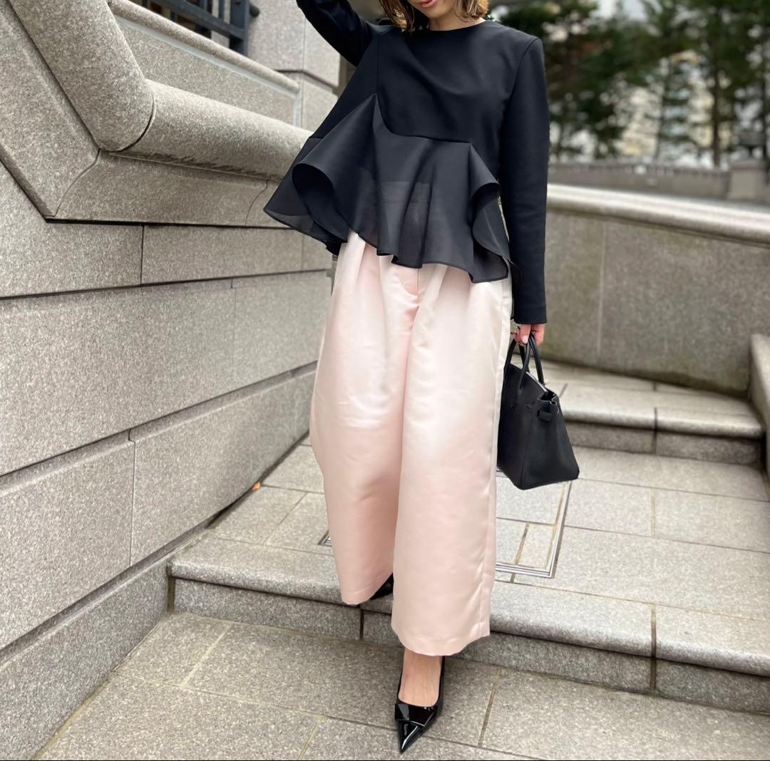 完売品　Have サテンフレアガウチョPT ピーチ