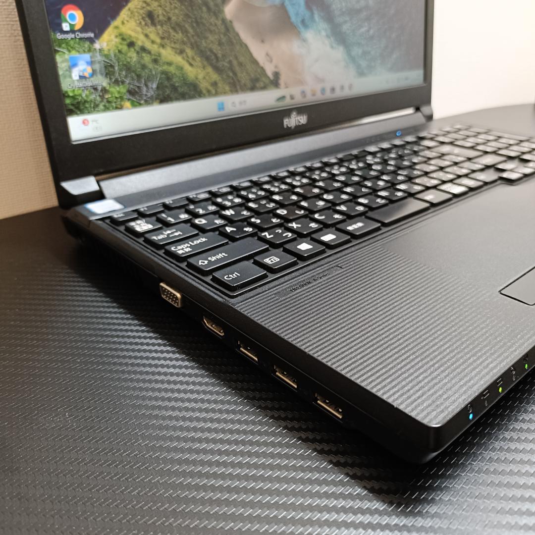 富士通 ノートPC i5 Windows11 SSD メモリ8GB DVD 黒