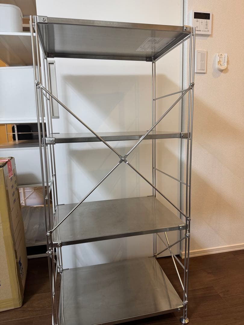 ステンレスユニットシェルフ　ステンレス棚セット　中