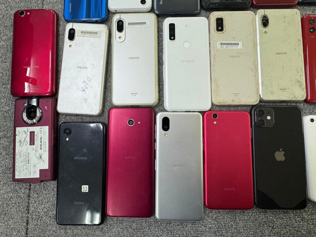 スマホ　ガラケー 携帯電話 本体 66台 ジャンク iPhone ipad