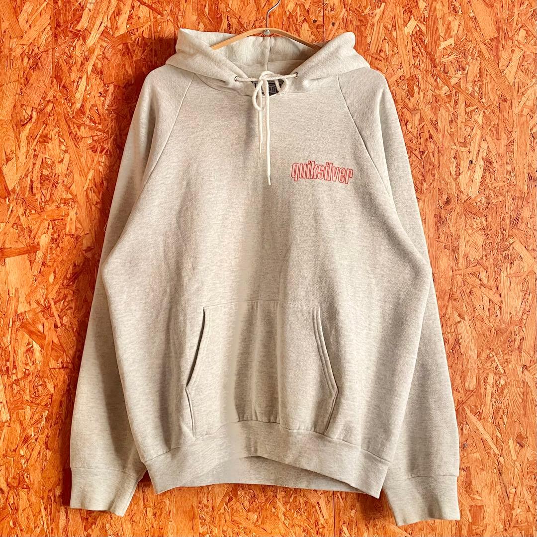 90s QUIKSILVER カナダ製 スウェット オールドサーフ グレー レア