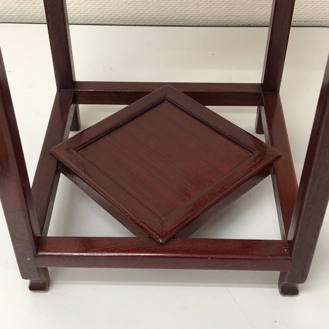 美品　カリモク　唐木　高卓　花台