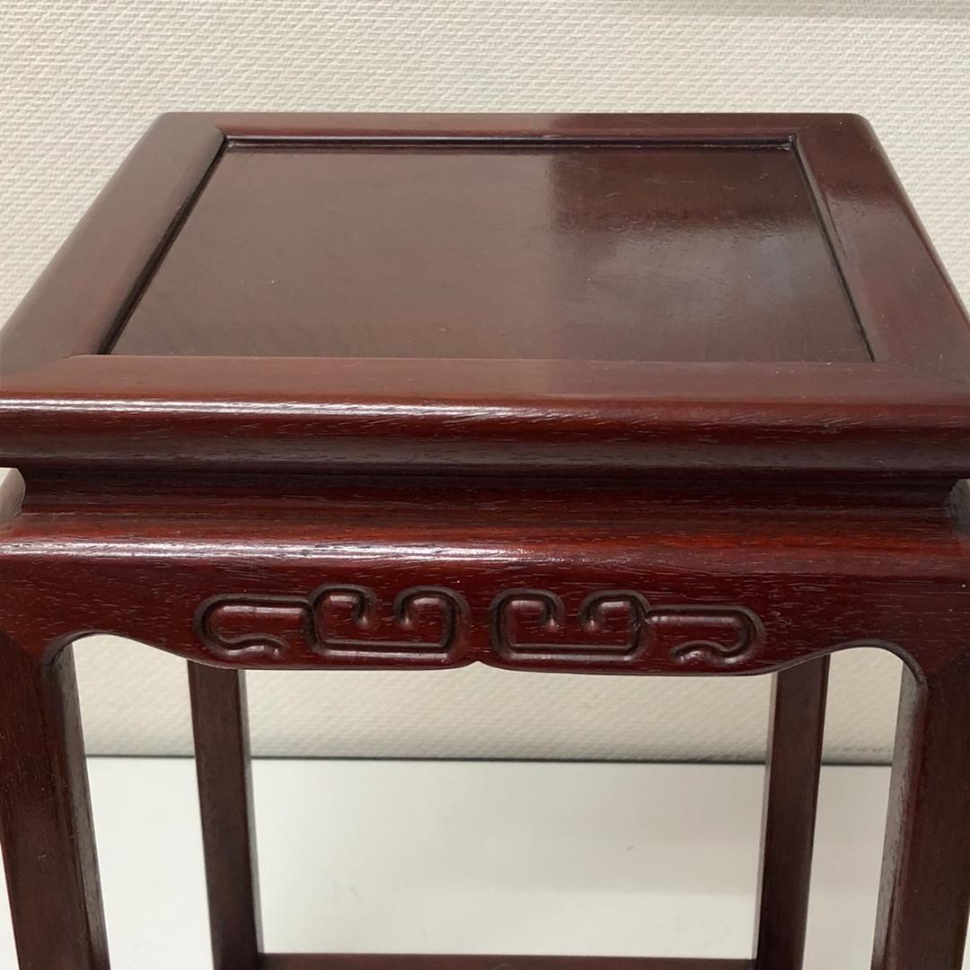 美品　カリモク　唐木　高卓　花台