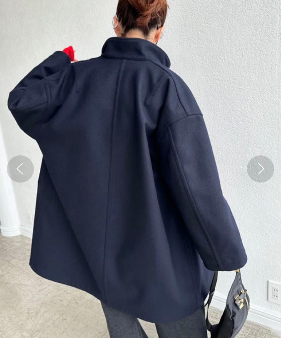 極美品スピックアンドスパン　メルトンフィールドコート