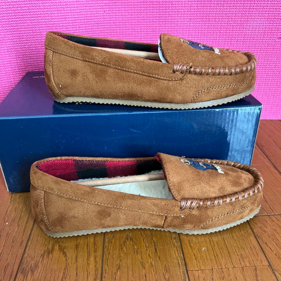 【新品未使用:ポロラルフローレン】デジ ベアー モカシン スリッパ 6