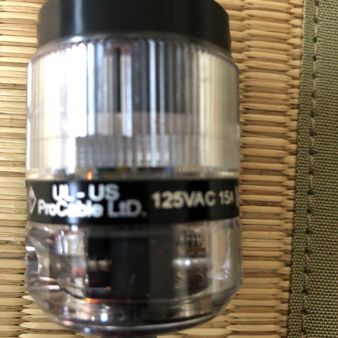 プロケーブル (WATTEGATE)シールド電源ケーブル 透明プラグ 2m