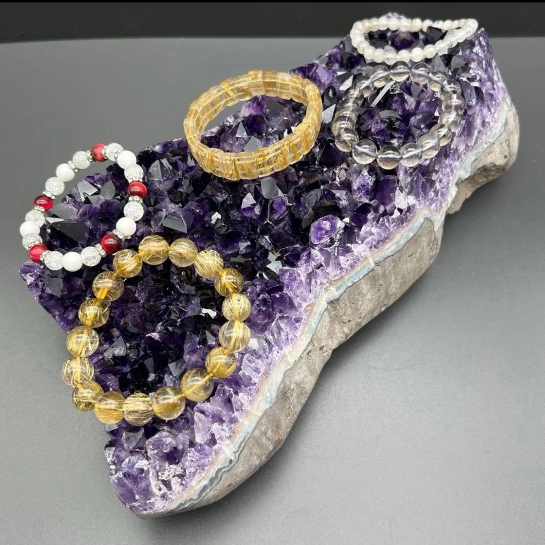 ☆究極クオリティ 超絶神々しい輝き☆最高級 ウルグアイ産 アメジストクラスター