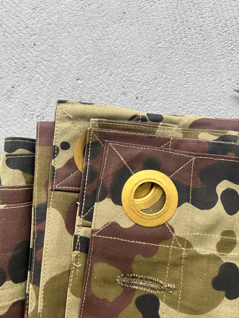 デッド ルーマニア軍幕 希少 アメーバカモ デットストック M47 2枚セット