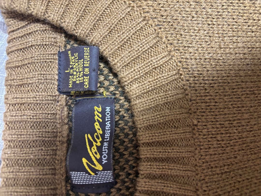 Volcom ニットセーター Lサイズ ブラウン