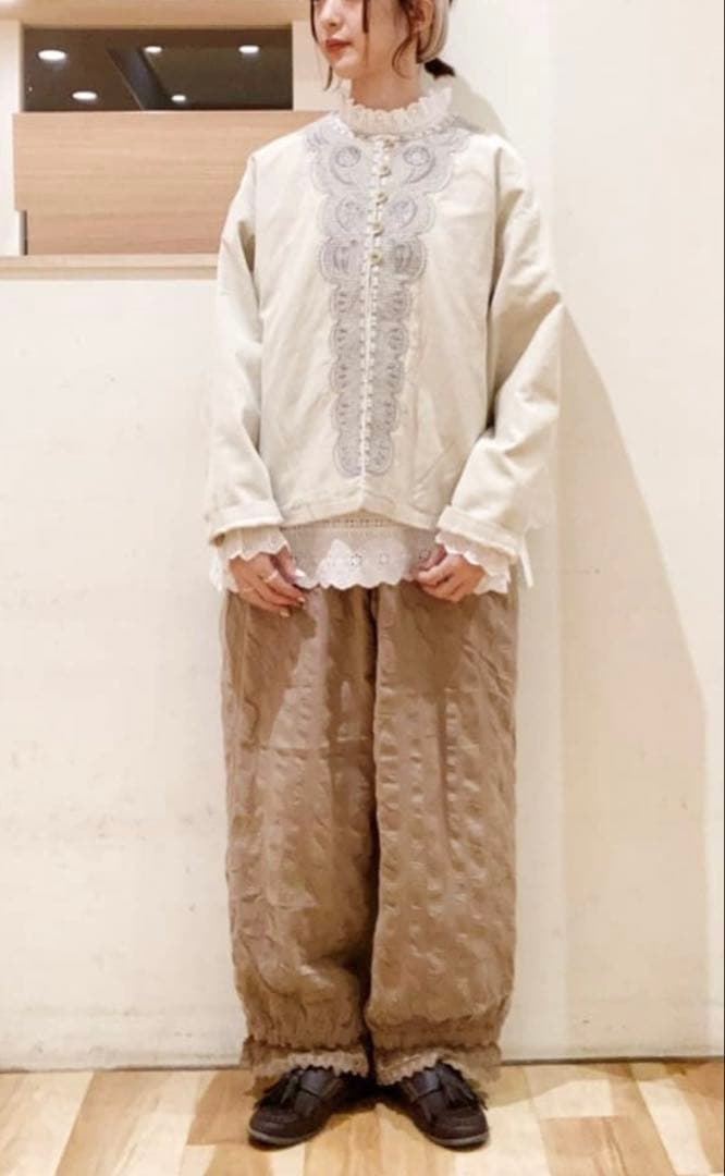 サマンサモスモス スカラップレースブラウス キナリとオフホワイト　2枚セット