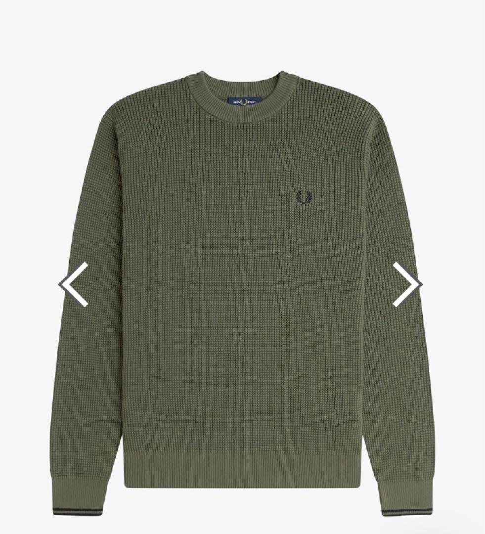 フレッドペリー　k6507 ニット　ワッフルニット　セーター　定価24200円