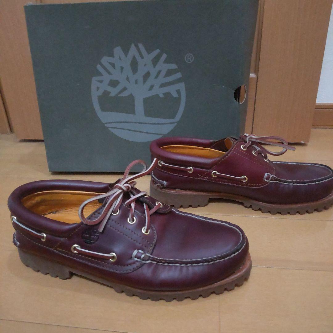 【ケア済・値下げ可】Timberland 3eye バーガンディ