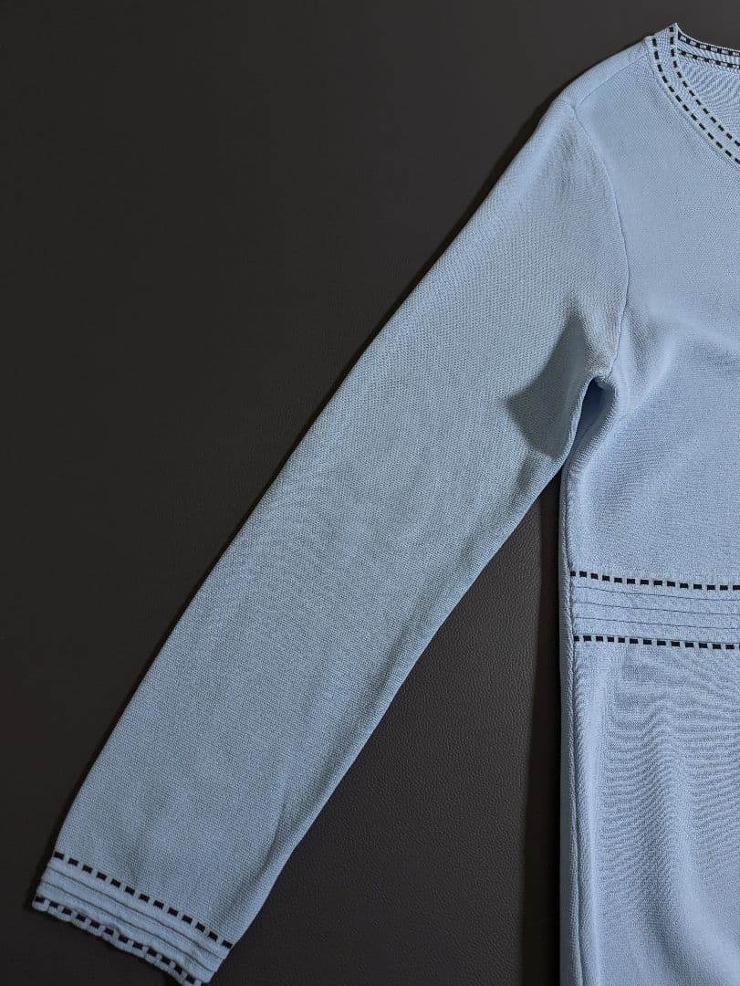 スーパービューティー／25SS 定価2.5万円 ビジューロングカーディガン水色