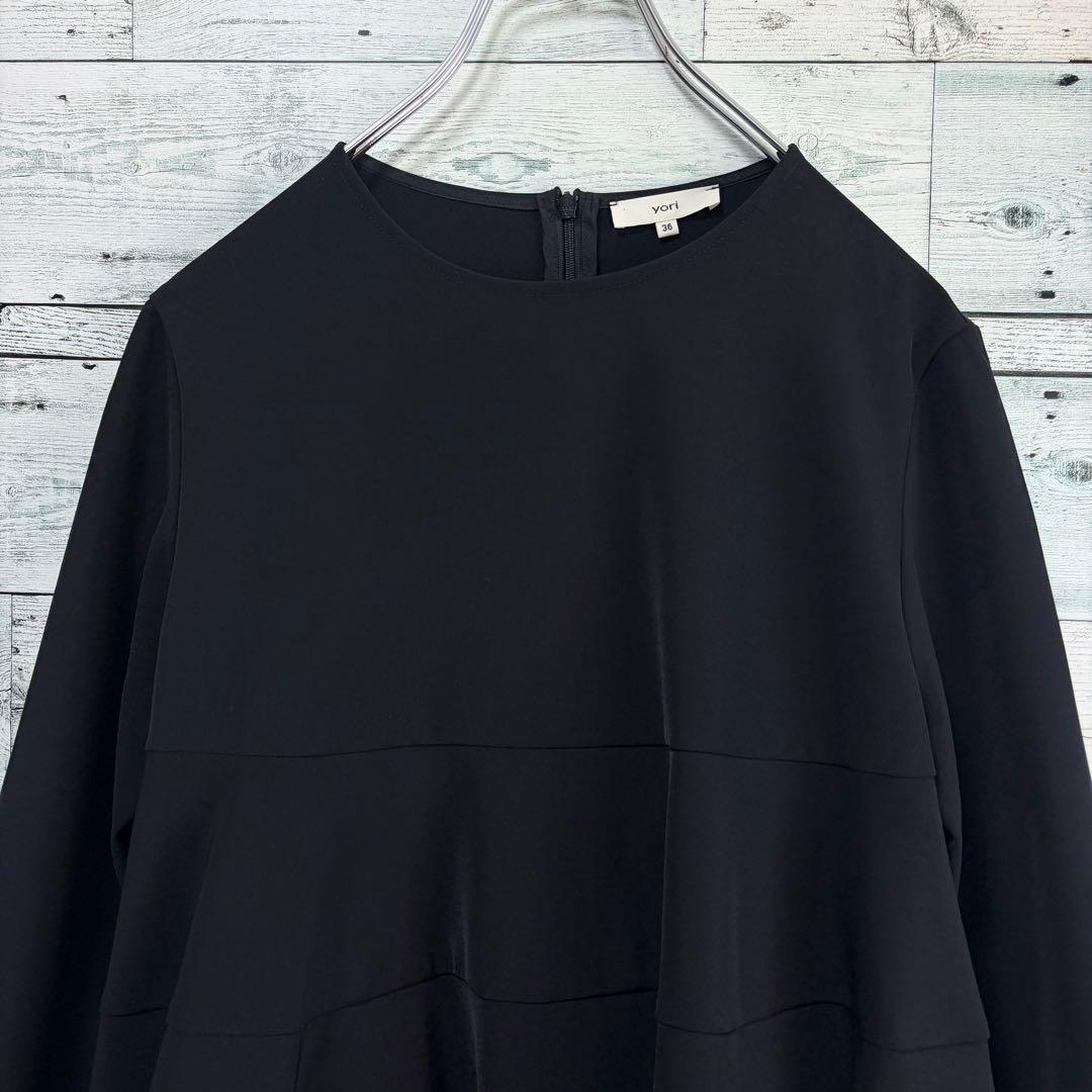 ☆24年モデル☆ヨリ　yori セレモニーティアードブラウス　ブラック　36