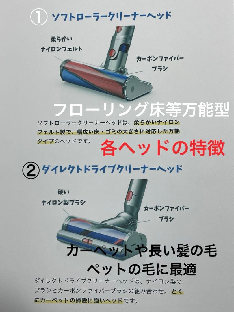 ダイソン⑧V10SV12 純正パイプ　２ヘッドから選択　補強トリガー　フルパーツ