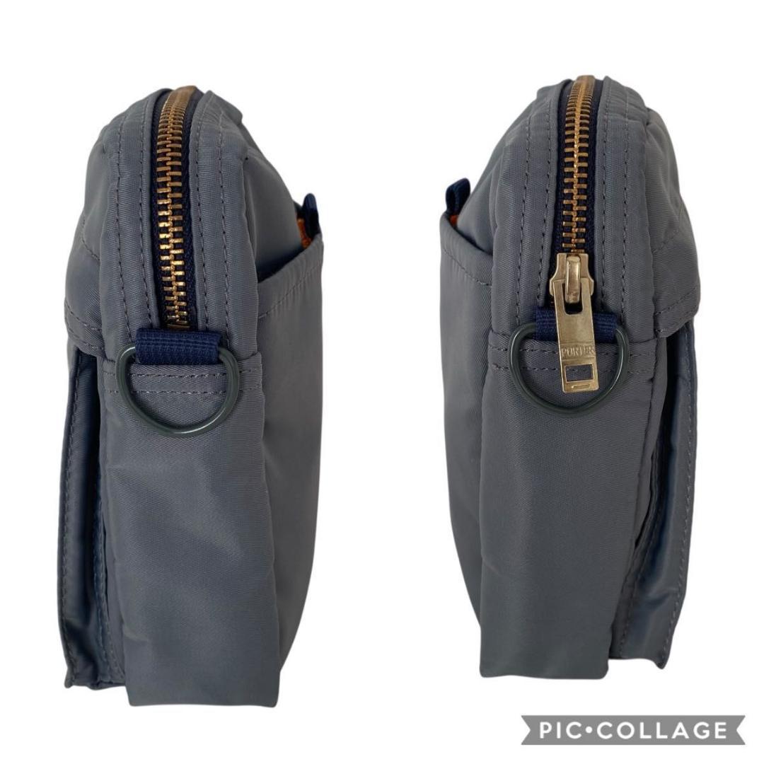 未使用級 ポーター タンカー PX バーティカル　ショルダーバッグ 　グレー系