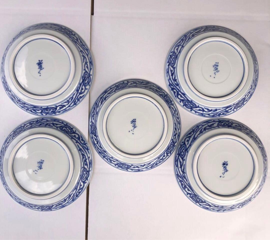 5. 京焼　昭阿弥造　祥瑞◯◯丸紋　皿（直径20cm）