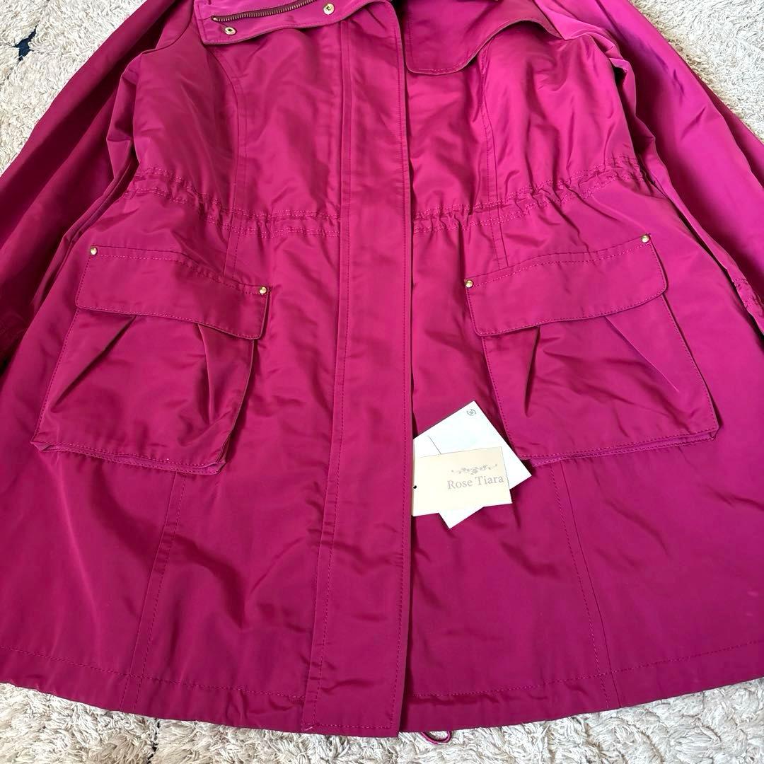 【タグ付き✨】ローズティアラ　2way 46サイズ　ステンカラーコート　ライナー