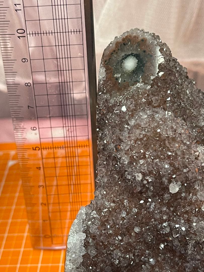 綺麗❣️原石 天然石浄化　ウルグアイ産 赤色アメジスト 水晶クラスター　⑧