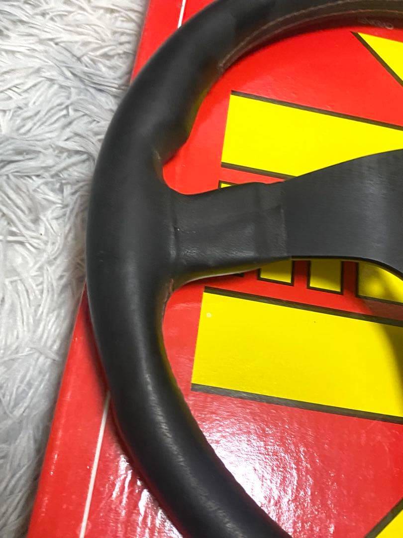 MOMO CORSE 350mm レザーステアリング　即決大歓迎