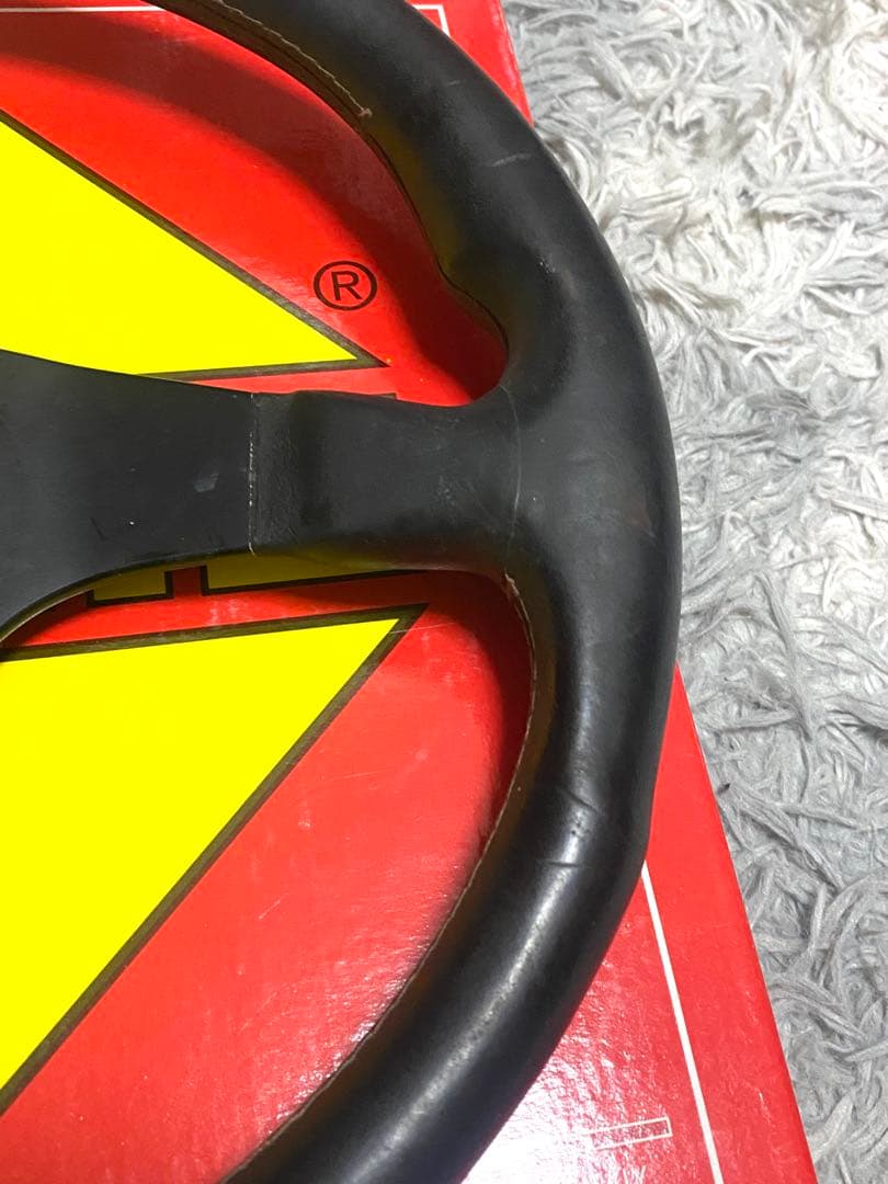 MOMO CORSE 350mm レザーステアリング　即決大歓迎