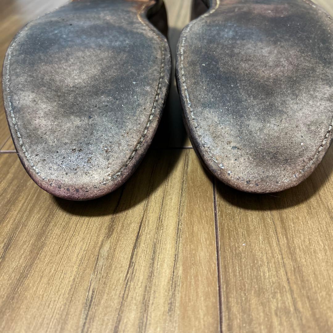 Alden x Brooks Brothersスエードローファー